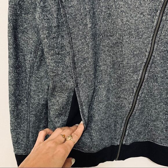 DKNY Jeans Asymmetrical Zip Black & Grey Jacket - Picture 4 of 5